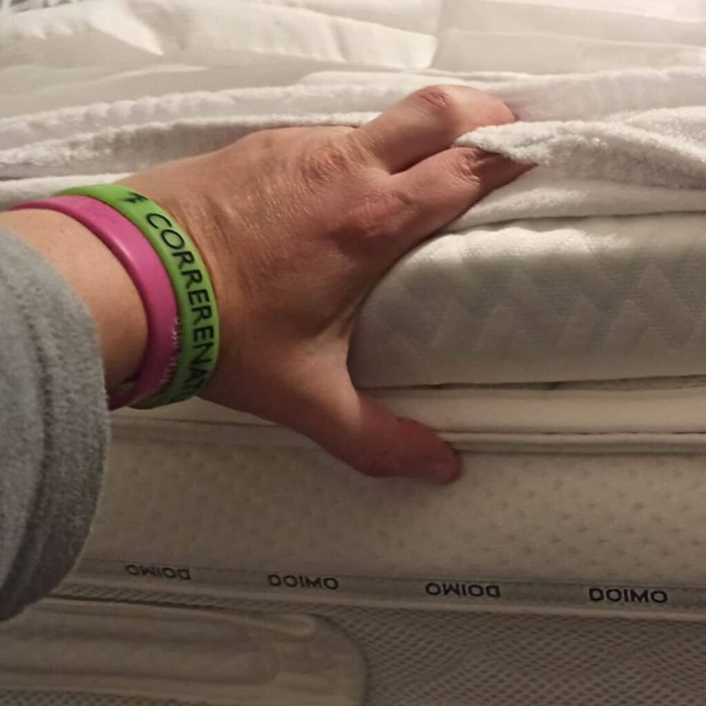 Topper matrimoniale con sistema di ventilazione a celle aperte