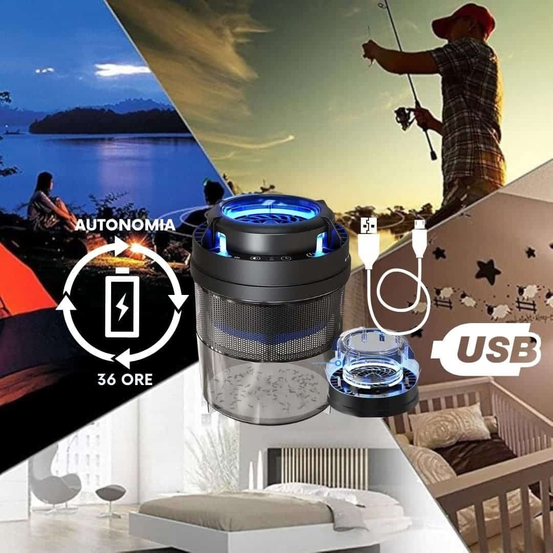 zanzariera elettrica portatile