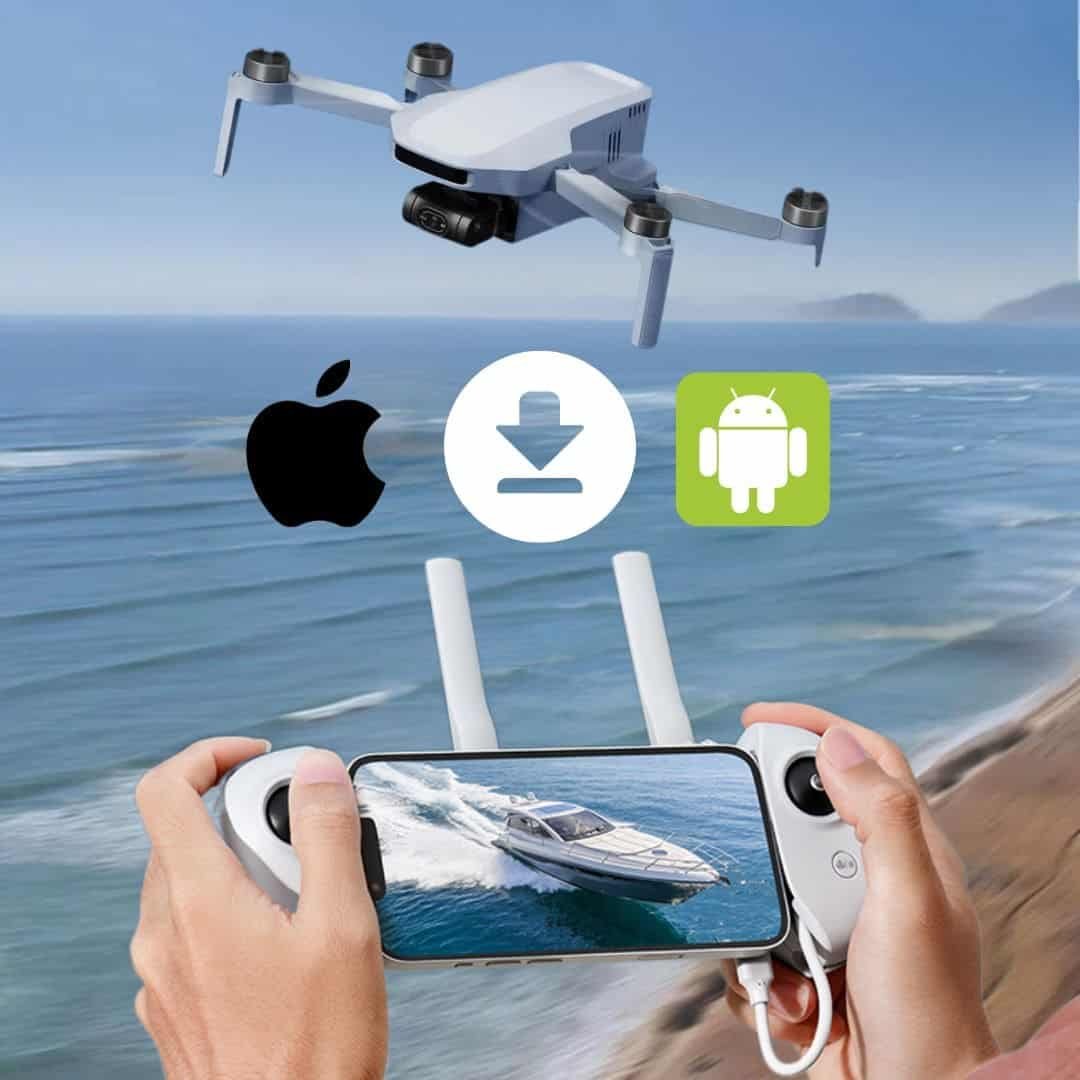drone con stabilizzazione gimbal